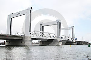 The bridge with the most malfunction in the Netherlands ; The botlekbrug on Motorway A15 at Rotterdam in the Netherlands