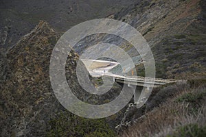 Bridge on a mountain road