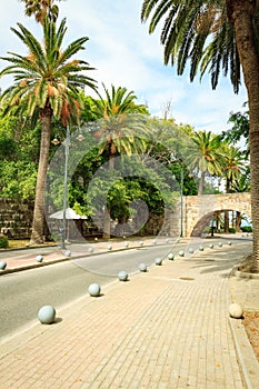 Bridge of Neratzia Castle in Kos.