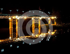 Bridge at night photo