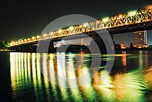 Bridge in night