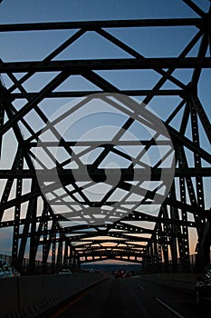Bridge night sceen sunset