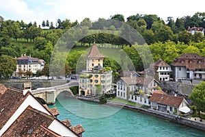 Bridge over Aare river in Bern, Switzerland