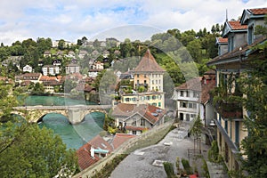 Bridge over Aare river in Bern, Switzerland