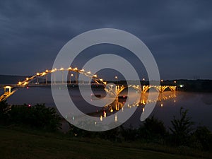 Bridge over Arkansas River in Ozark Arkansas