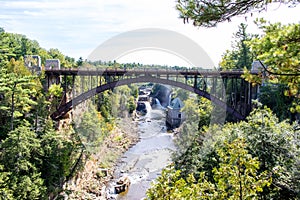 Bridge over Ausable river near Keeseville, New York
