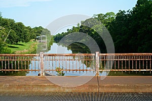 Bridge over Bayou Teche, Breaux Bridge, Louisiana photo