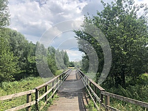 Bridge over the Beneden Regge river in Overijssel photo
