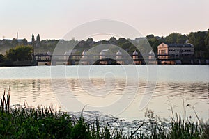 The bridge over the blue river Southern Bug