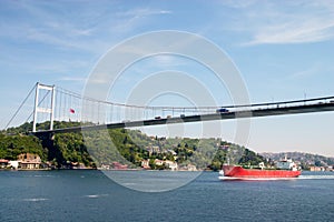 Bridge over Bosporus strait photo