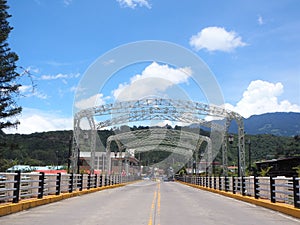 Bridge over the Caldera River in Boquete, Panama Highlands.