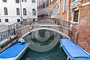 The bridge over the canal in Venice