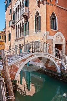 Bridge over canal. Venice, Italy