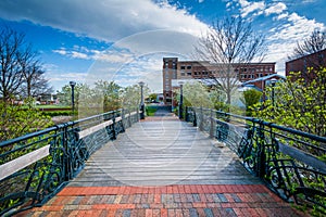 Bridge over Carroll Creek, in Frederick, Maryland.