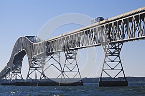 The bridge over Chesapeake Bay, Lucius J. Kellam, Jr. Bridge-Tunnel, Virginia photo