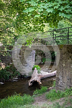 Bridge over creek in Germany