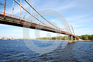 Bridge over the Dnieper river photo