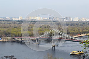 The bridge over the Dnieper River