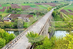 Bridge over Dnister river, Ukraine