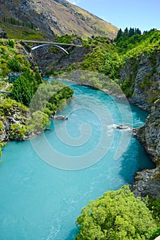 Bridge Over Glacially-Fed Blue River