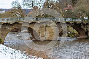 Bridge over the Glan river in Meisenheim
