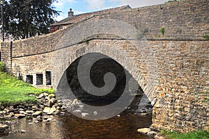 Bridge over Hardraw Beck Wensleydale Yorkshire Dales