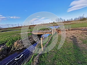 Bridge over the hot stream outlet at River Trent