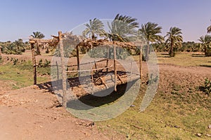 Bridge over an irrigation canal near Kerma, Sud photo