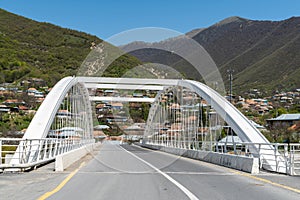 Bridge over Kish river in Kish village of Sheki region, Azerbaijan