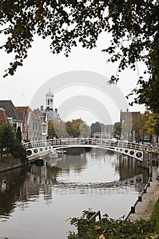 Bridge over Klein Diep in Dokkum, Netherlands