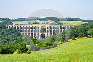 bridge over the landscape in vogtland