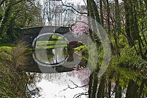 Bridge Over The Leeds Liverpool Canal, East Marton, Craven District, North Yorkshire, England, UK