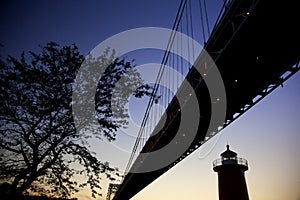 Bridge over looking the River