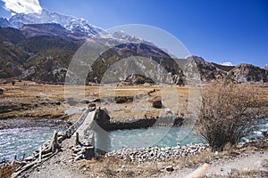 Marsyandi River in Nepalese Himalayas