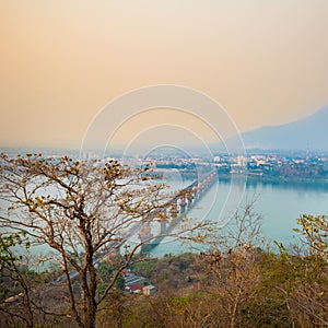 Bridge over the Mekong river in Pakse. Laos photo