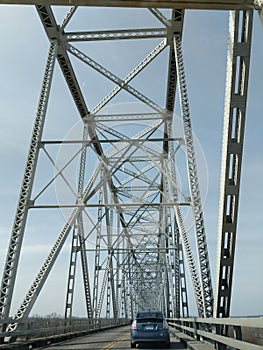 Chester Illinois bridge over the Mississippi River