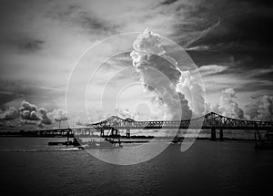 Bridge Over the Mississippi River in New Orleans