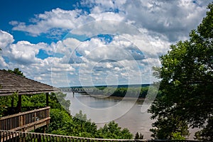 Bridge over the Missouri River photo