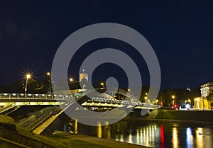 Bridge over the Neris River in Vilnius