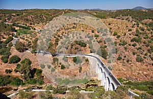 The bridge over Oeiras river near Mertola city. Baixo Alentejo.