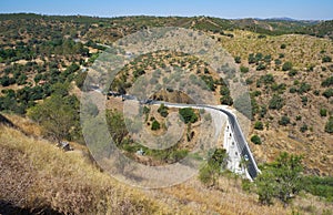 The bridge over Oeiras river near Mertola city. Baixo Alentejo. Portugal