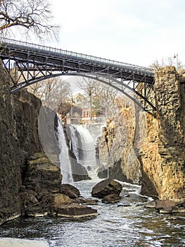 Bridge Over the Paterson Falls in Paterson, NJ