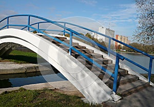 Bridge over pond