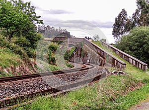Bridge over the railway in NarÃ³n