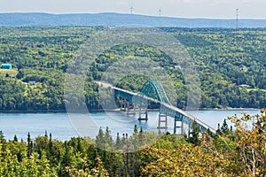 A bridge over a river