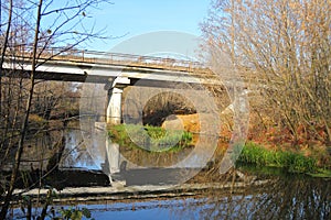 Bridge over the river photo