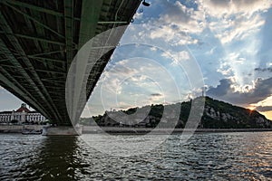 bridge over the river Danube. Budapest