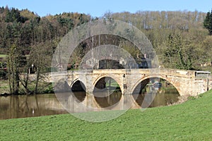 Bridge over the River Derwent close to Kirkham Abbey