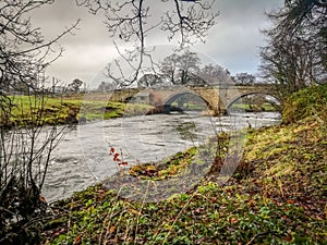 Bridge over the river Dove, Doveridge, Derbyshire