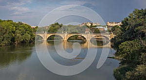 Bridge over River Ebro in LogroÃ±o